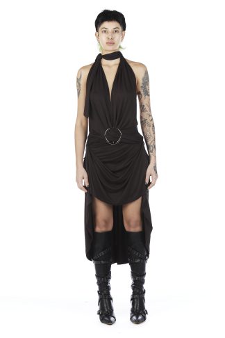 Brown Cobra Dress 